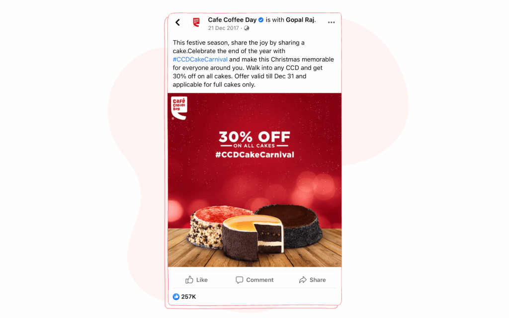 Cafe Coffee Day Christmas campaign 