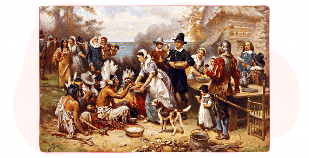 History and memories related social media posts for thanksgiving