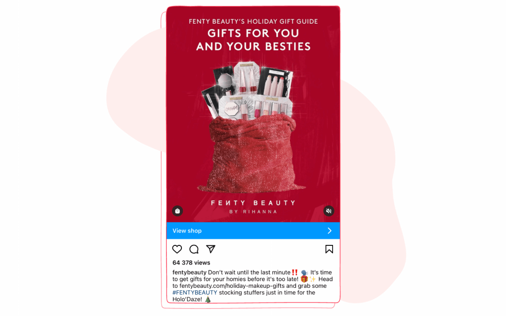 New Year’s Eve Social Media Campaigns - fenty beauty 