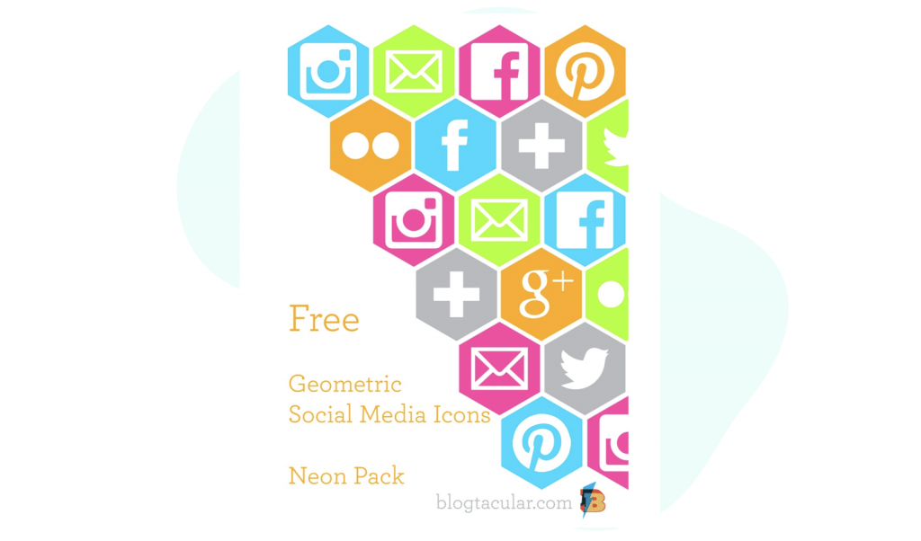 Geometric Social Media Buttons