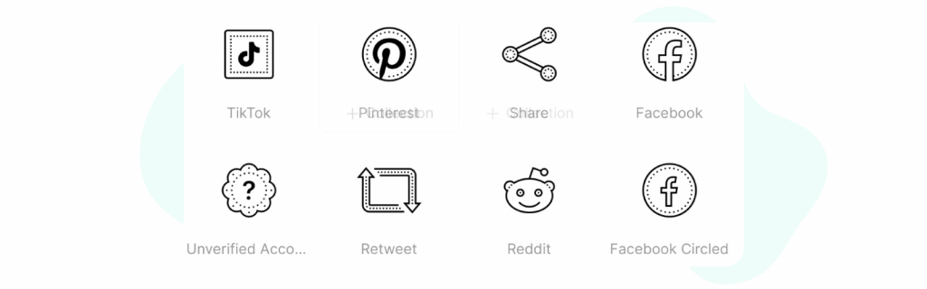 Dotty Social Media Icons