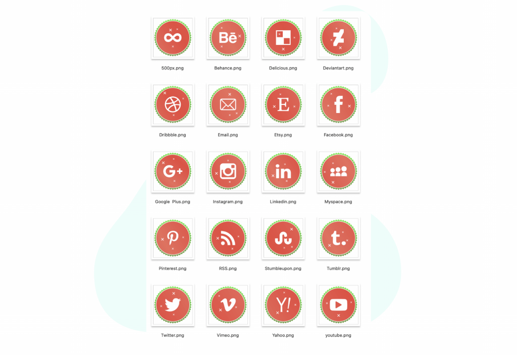 Christmas Social Media Icons