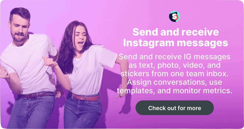 Instagram messaging CTA