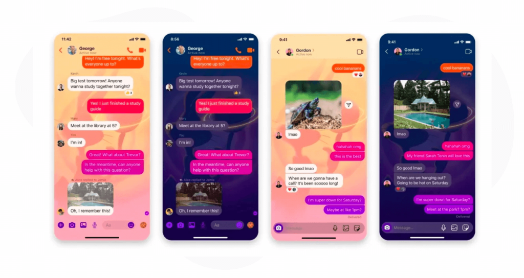 New Instagram chat features - Chat theme