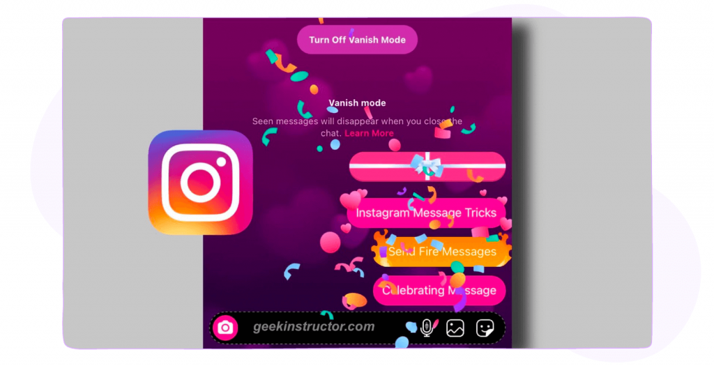 New Instagram chat features - special effects