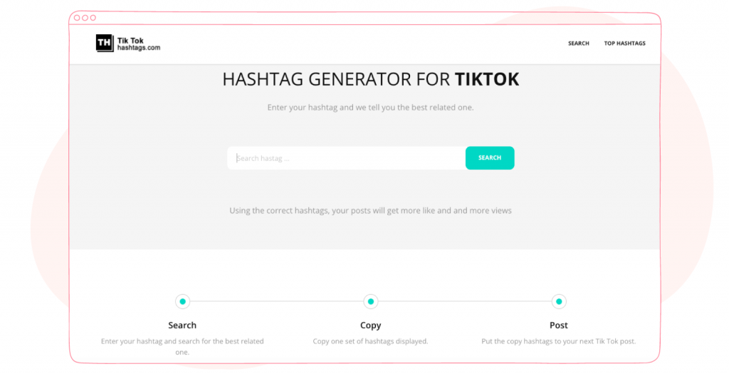 TikTok Hashtags generator tool