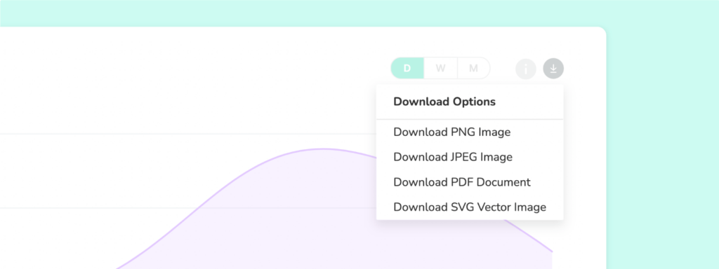 Download individual social media analytics graphs