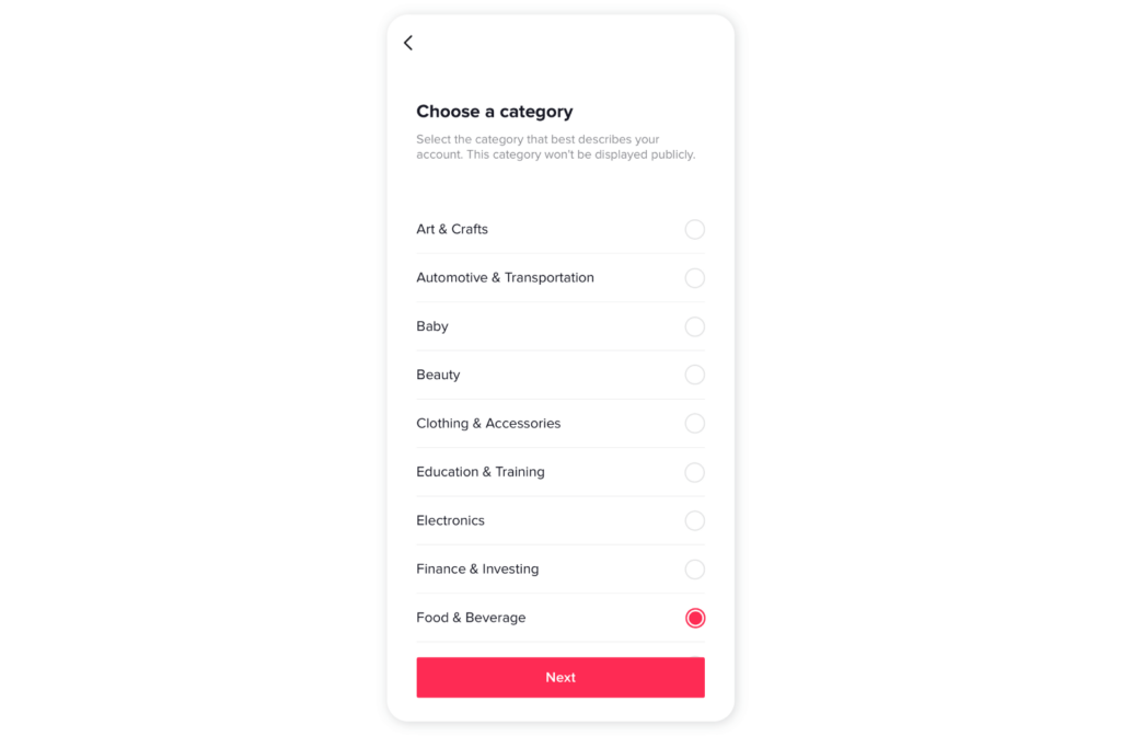 How to convert TikTok into business profile - Step 5