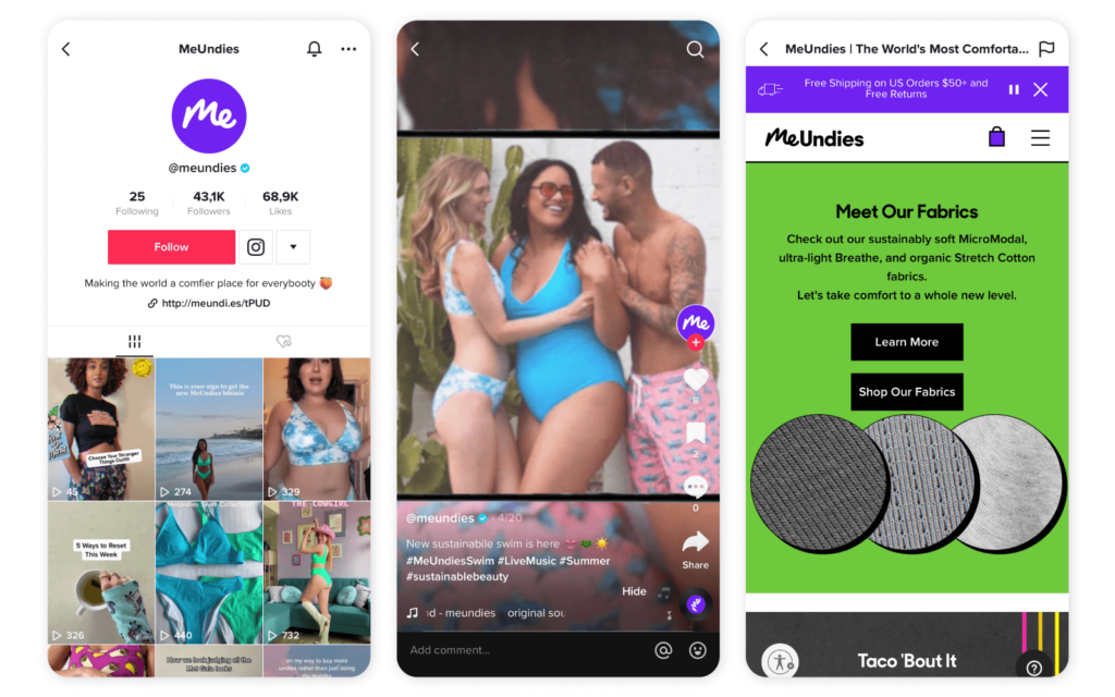 Trends for internal link-building on TikTok -#SustainableBeauty