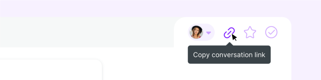 “Copy link” button added to conversations managed by Sociality.io