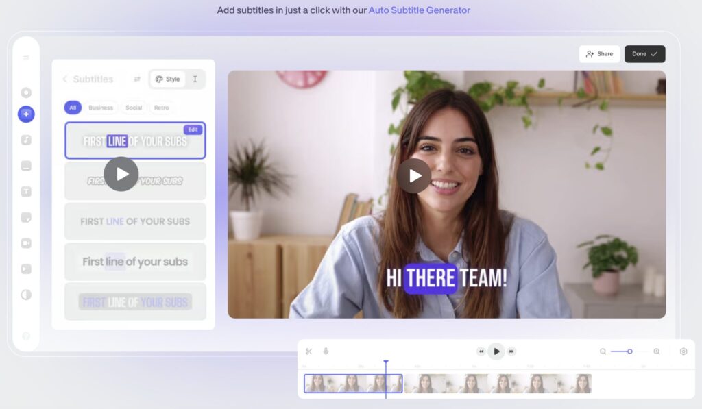 VEED video editing tool