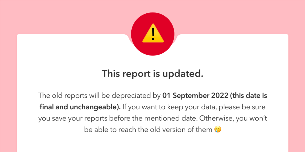 Sociality.io July 2022 - Old reports in Analytics module