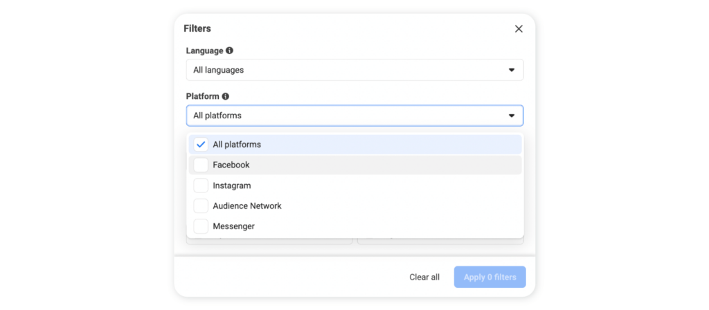 How to run Facebook ads competitor analysis  - Step 3