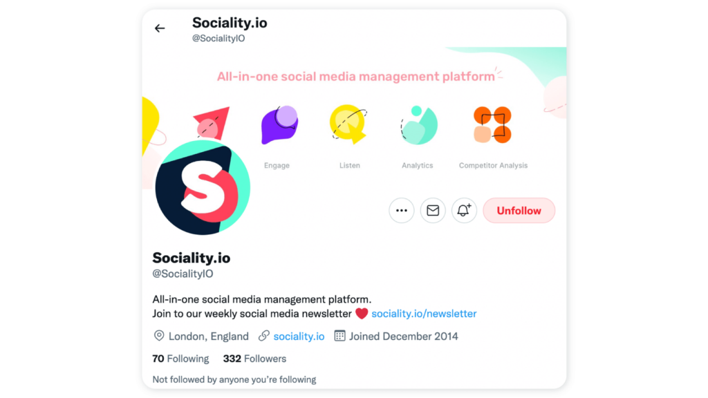 Sociality.io Twitter bio