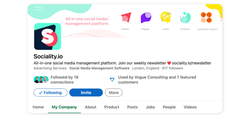 Sociality.io LinkedIn bio