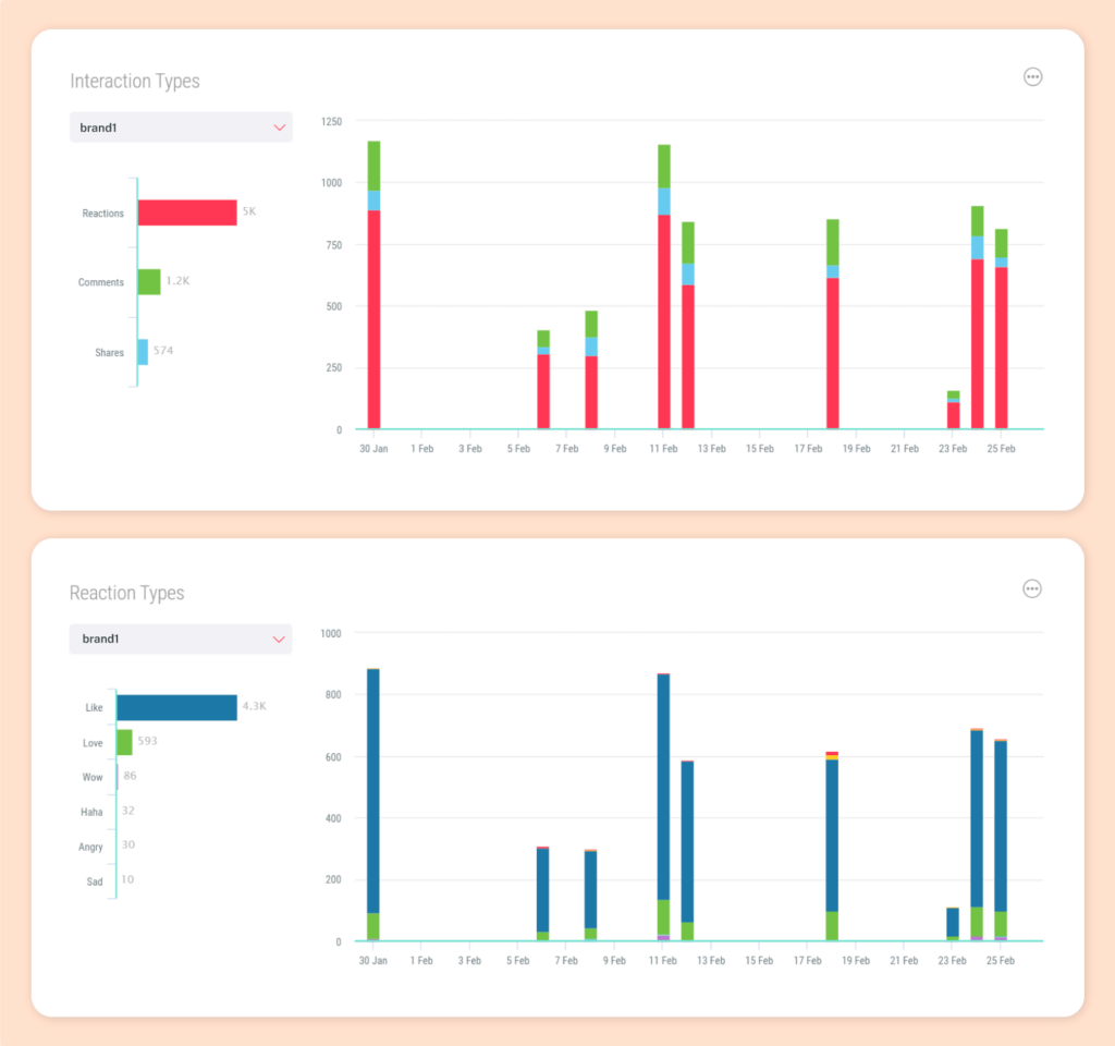 Detailed performance metric by Sociality.io