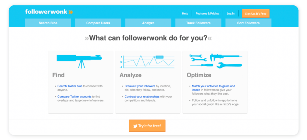 Top paid and free social media audit tools - Followerwonk