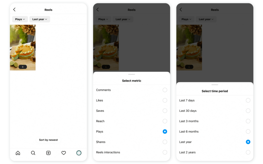 How to access Instagram Reels Analytics - Step 3