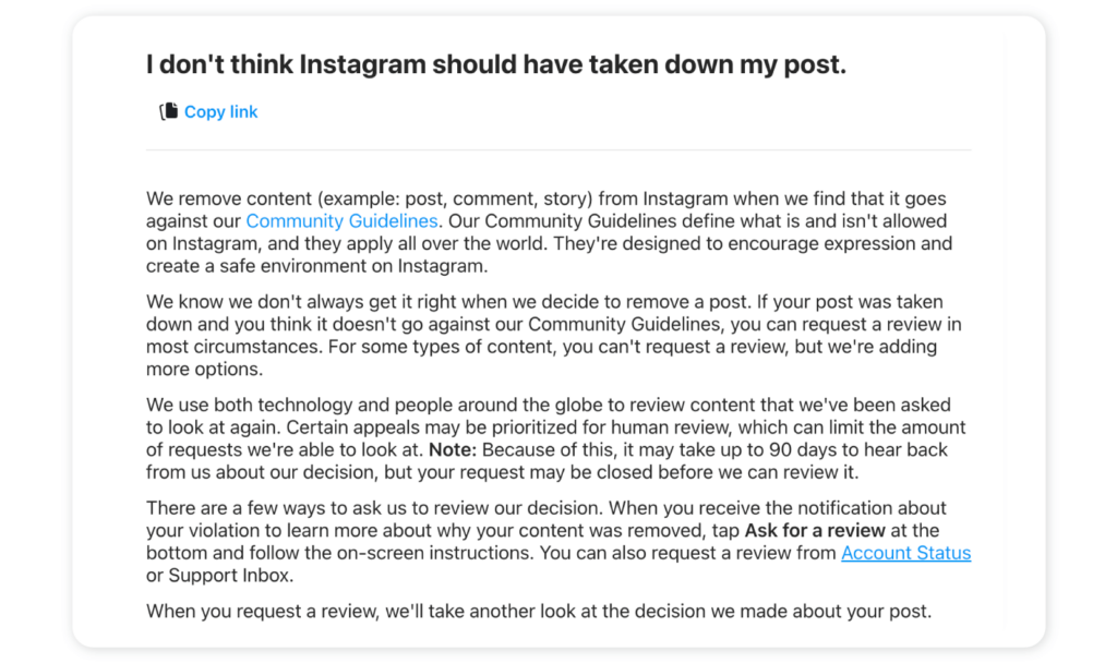 How to remove an Instagram shadowban