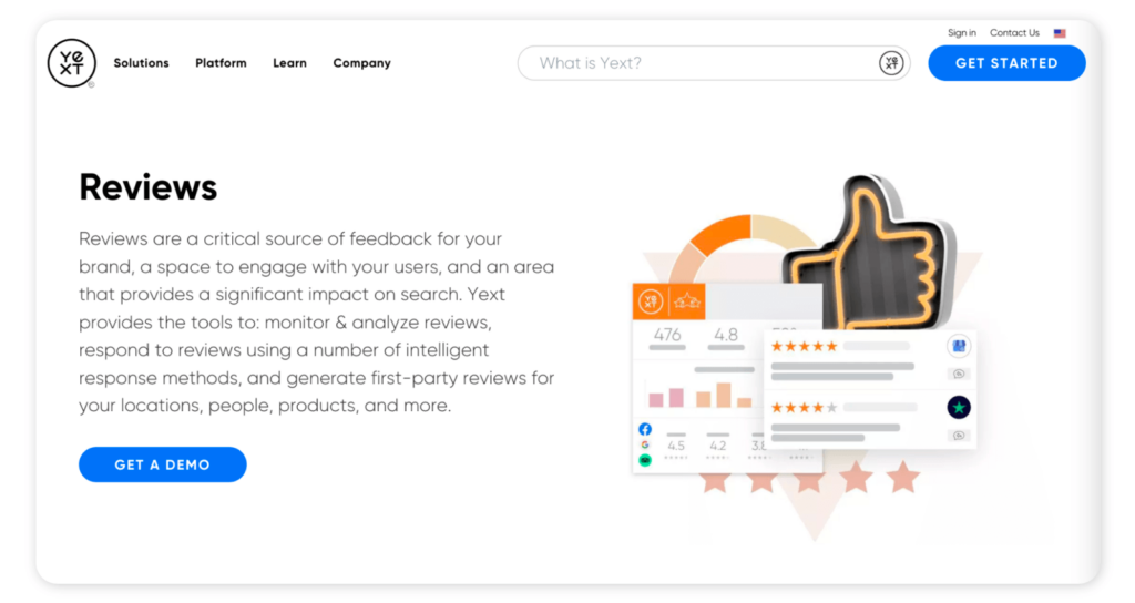 Best reputation management software - Yext