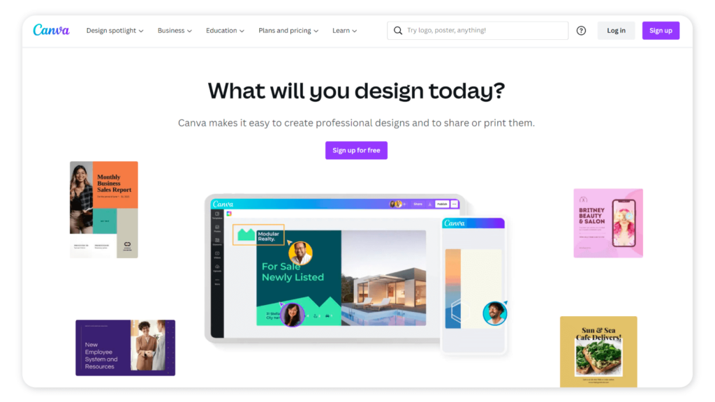 Graphic design tools - Canva