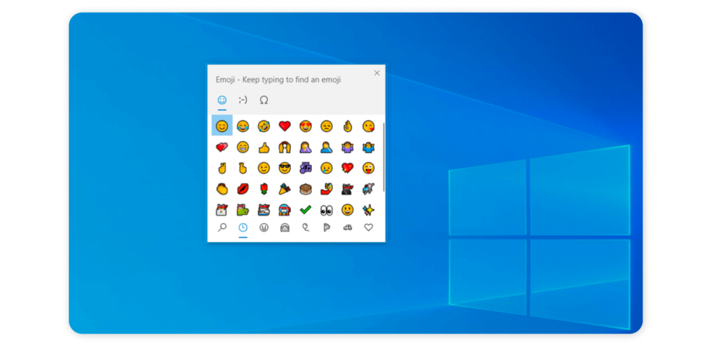 How to use an emoji keyboard shortcuts - Emoji keyboard - Windows