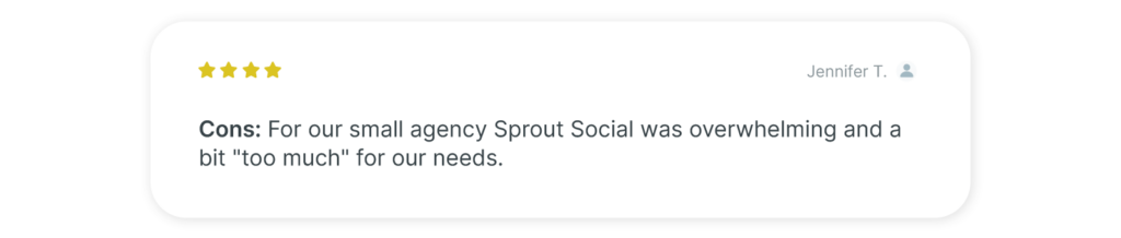 Sprout Social cons