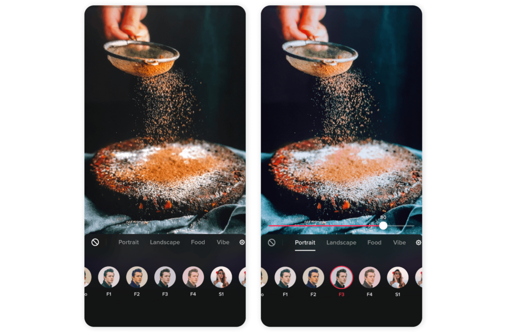 5 of the most popular filters to use on TikTok - Portrait F3
