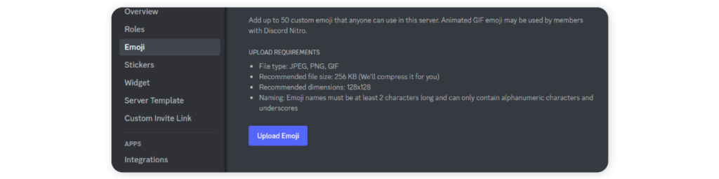 How to add custom emojis to a discord channel on desktop - Step 2