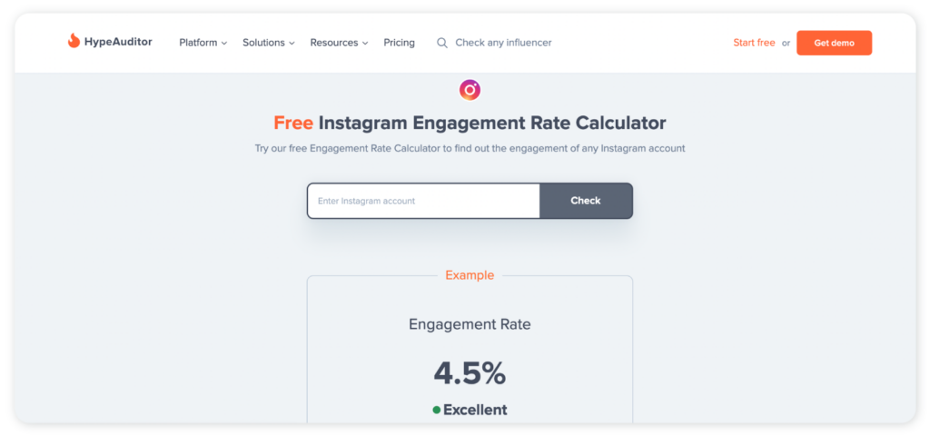 Top 5 Instagram engagement rate calculator - Hype Auditor