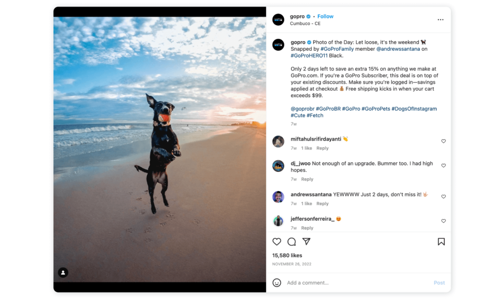 Best examples of User-Generated Content - Go Pro