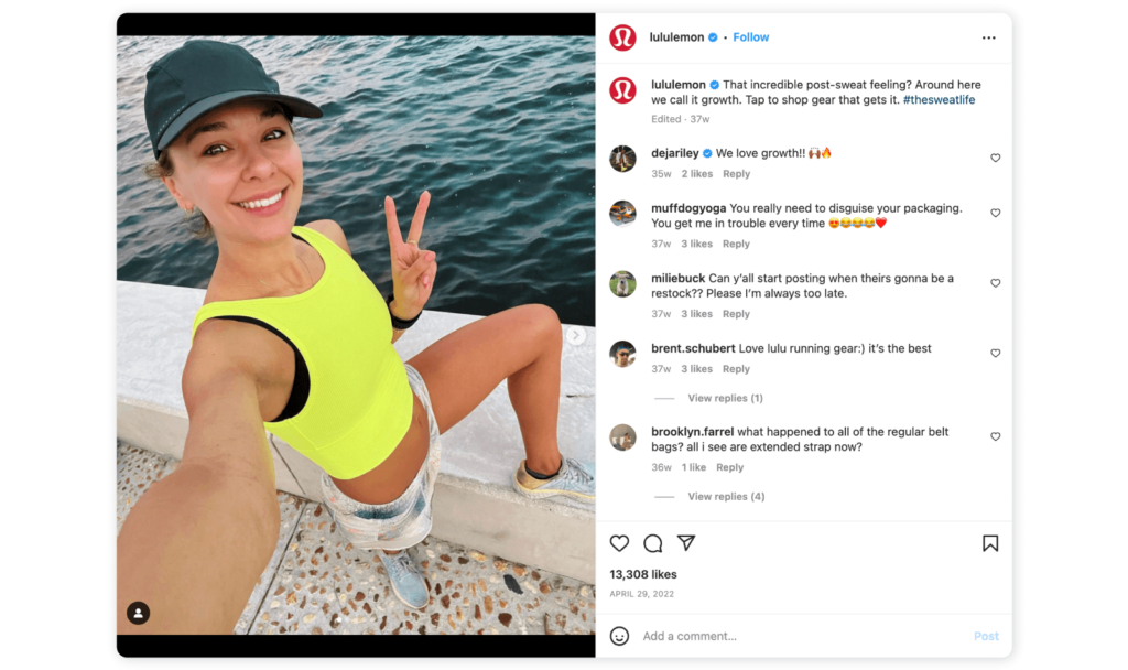 Best examples of User-Generated Content - Lululemon