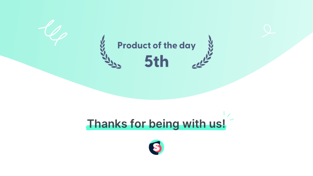 Sociality.io became the 5th product of the day on Product Hunt 