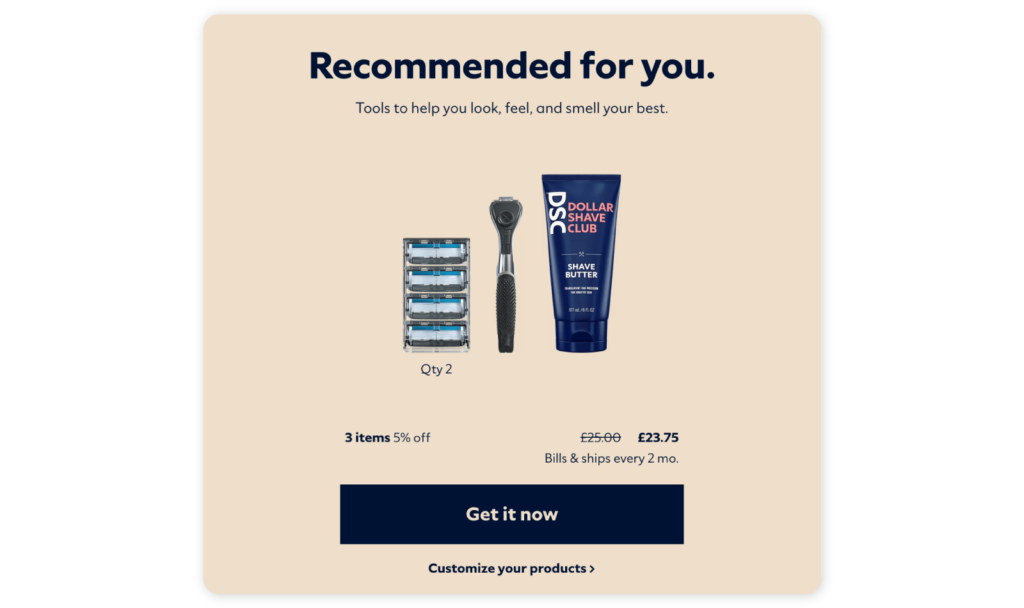 The Dollar Shave Club BOFU