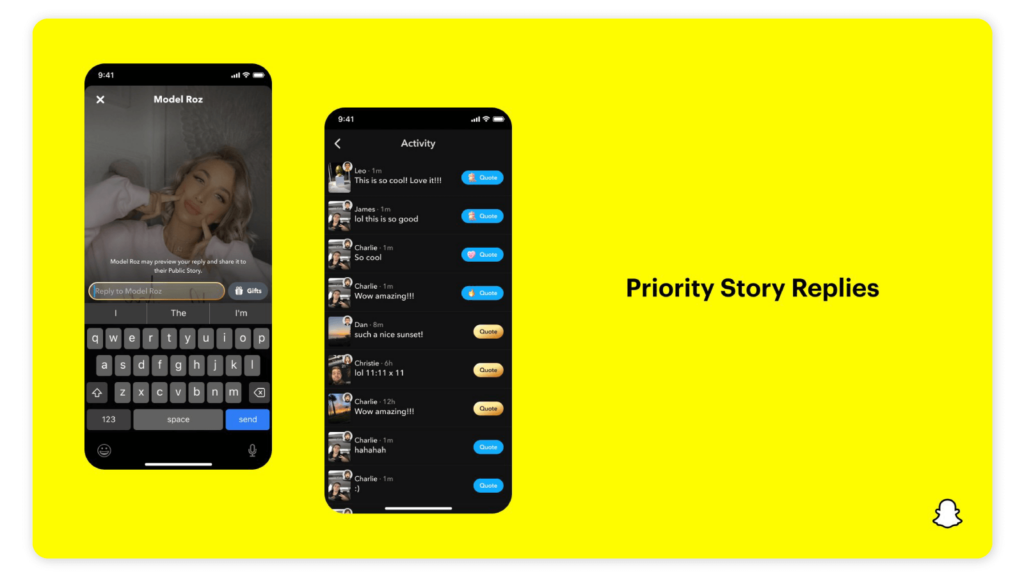 What additional features do you get in Snapchat Plus? - Priority story replies
