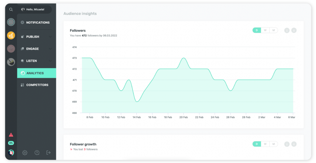 Track Instagram analytics with Sociality.io