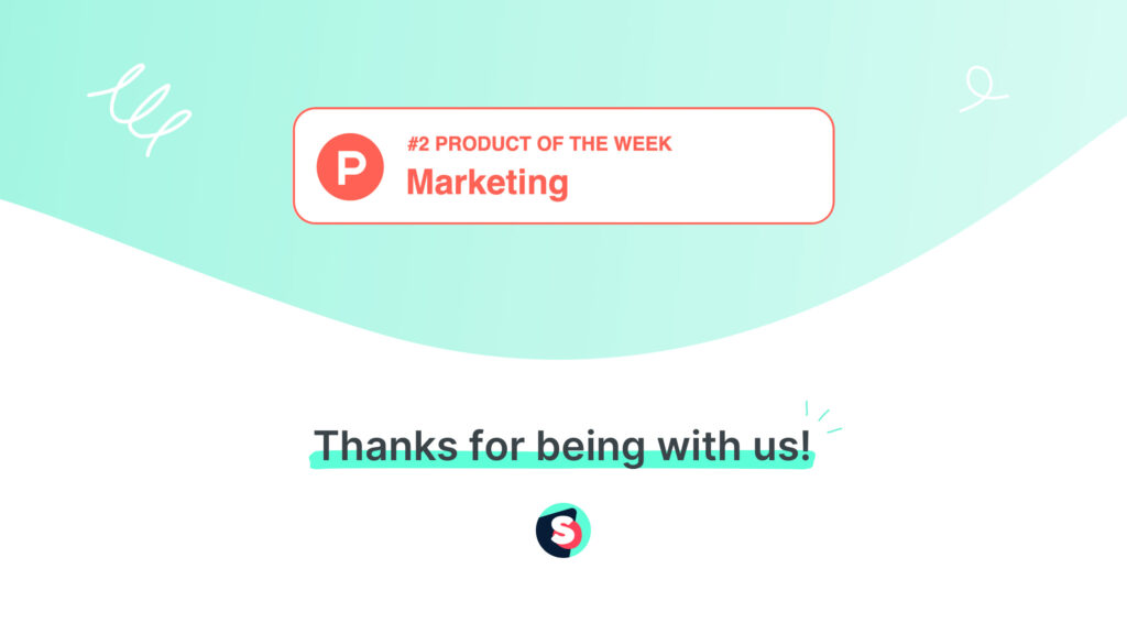 Trends: #2 Marketing Product of the Week on Product Hunt!