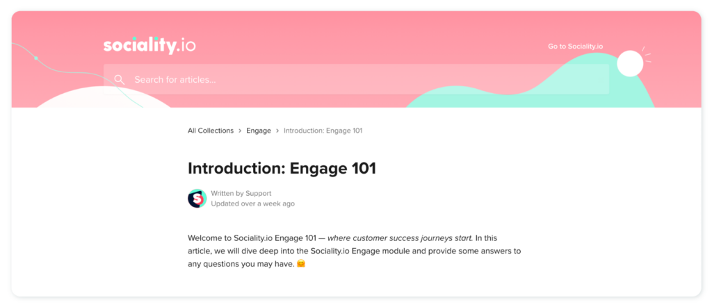 Engage 101 FAQ is updated
