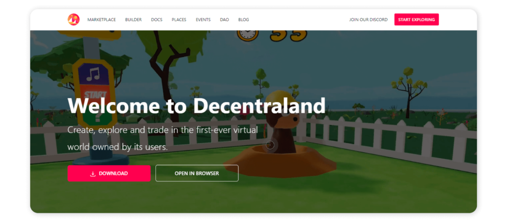 10 best Metaverse games to play - Decentraland