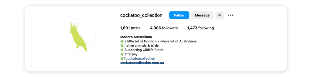 Aesthetic Instagram bios - Moderna Australiana