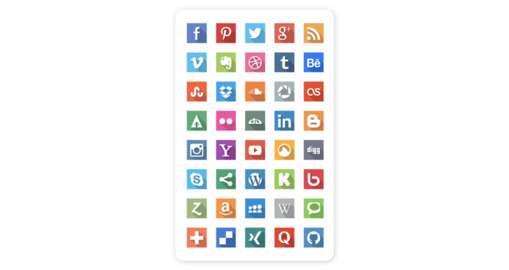 The 30 best social media icons in 2023 - Social media flat icons