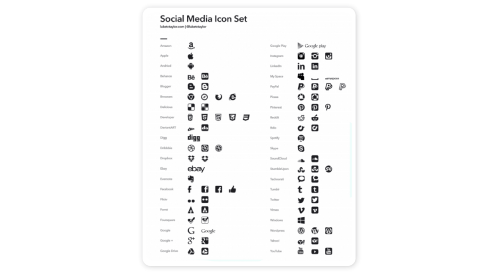 The 30 best social media icons in 2023 - Shiny Round Button Social Media Icons