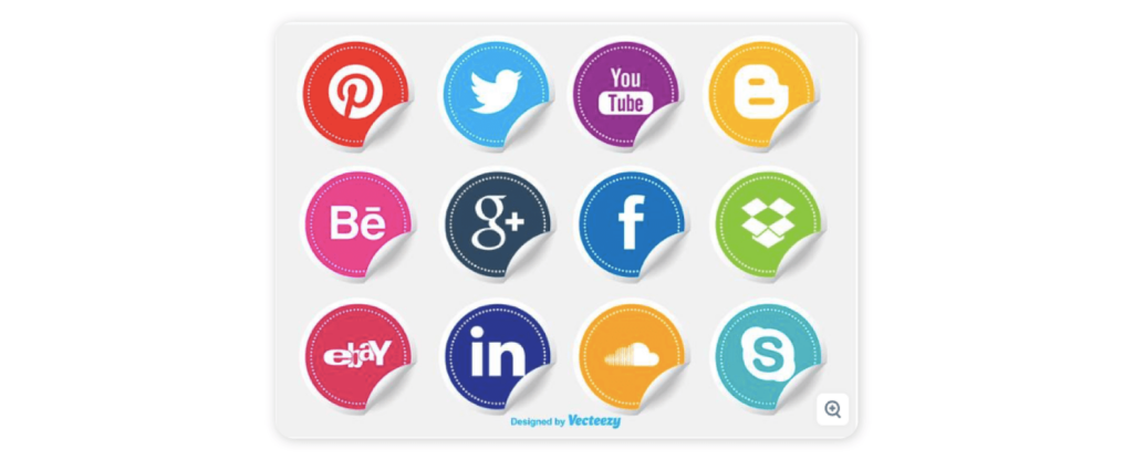 The 30 best social media icons in 2023 - Social Media Icon Stickers