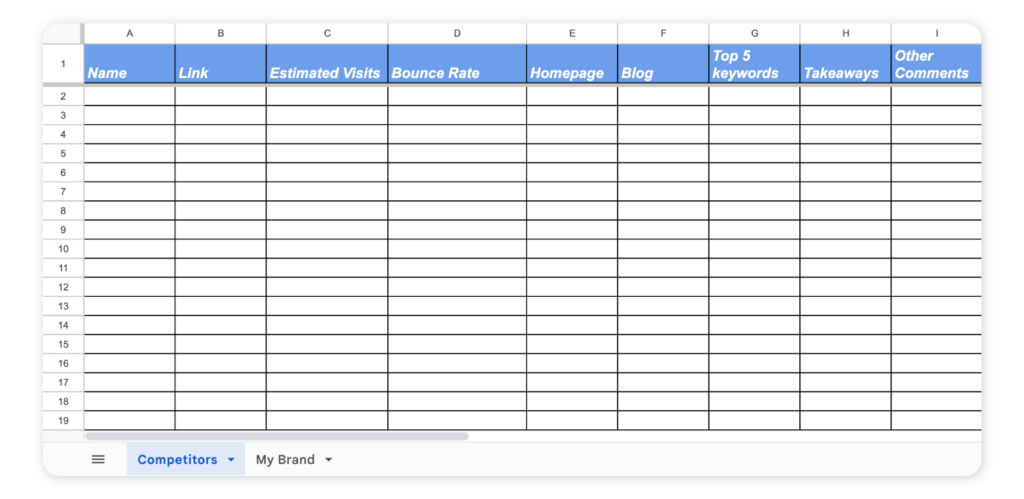 Free social media report templates 1