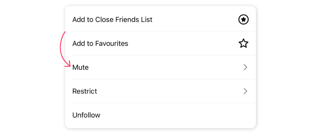 How to mute and unmute notes on Instagram? - Step 2