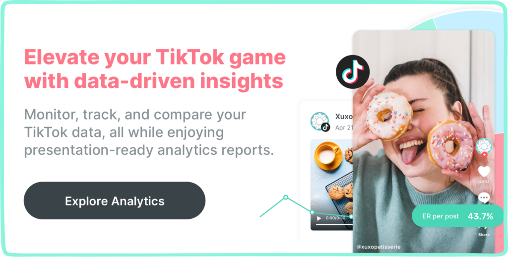 TİkTok analytics with Sociality.io