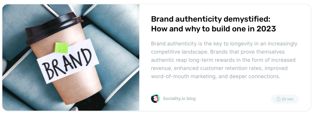 Brand authenticity