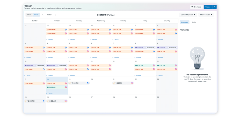 6 useful features of Facebook Creator Studio - Planner