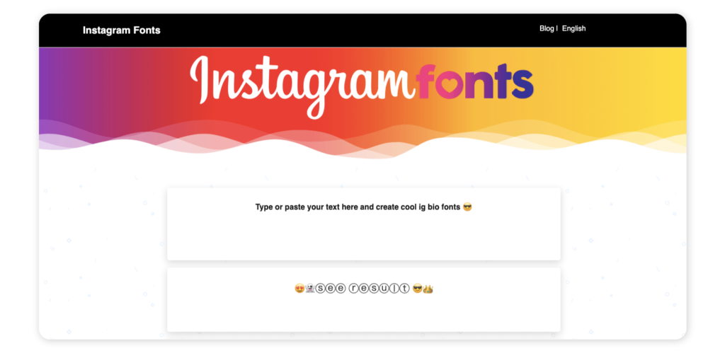 Instagram font generator tools - Fonts.Social
