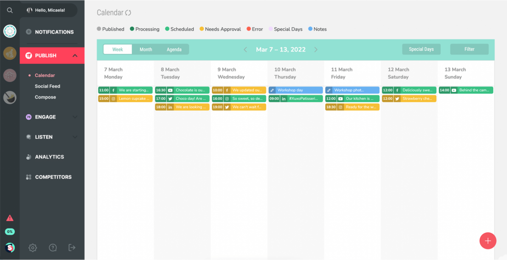 Sociality.io publish module